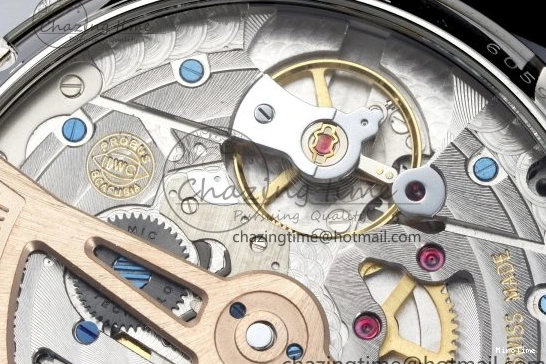 MIROTIME 0407 Bold Portugieser Perpetual Calendar SS 5033 APSF 1:1 Best Edition Blue Dial on Black Leather Strap A52610 Clone 7041